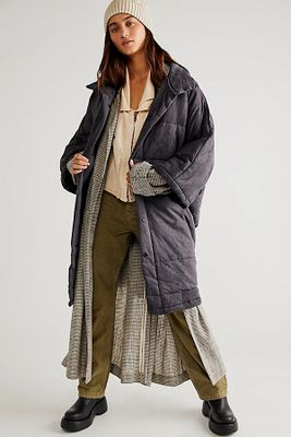 Daisy Coat by Maria Bouvier at Free People, Charcoal, One Size