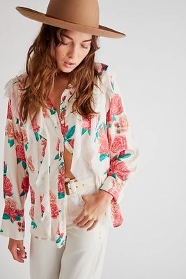 Charlotte Blouse by Free People, Ivory Combo,