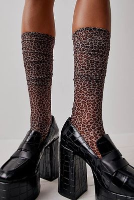 Kitty Over-the-Knee Socks by Only Hearts at Free People, Grey,
