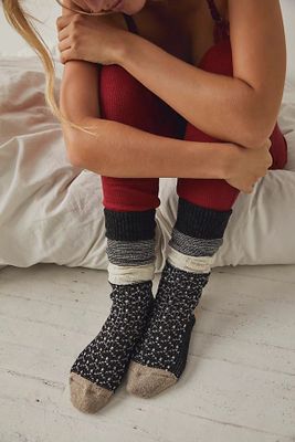 Hansel From Basel Louie Wool Boot Crew Socks by at Free People, One