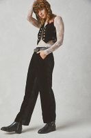 Sign Of The Times Vest Suit Set by Free People, Black Combo, US 4