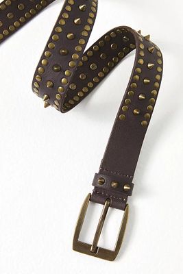 Vertigo Studded Belt by FP Collection at Free People, Chocolate,
