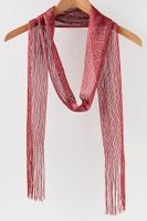 Poetic Fringe Skinny Scarf by Free People, One