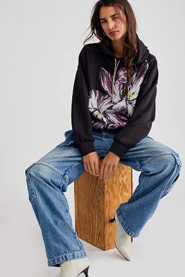 Painted Tulip Hoodie by Scotch & Soda at Free People, Black,
