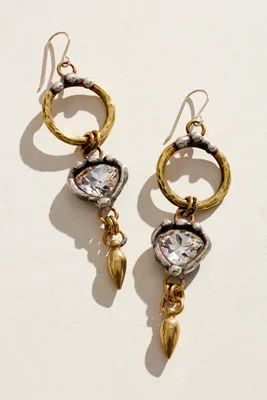 Mikal Winn Hammered Brass Earrings