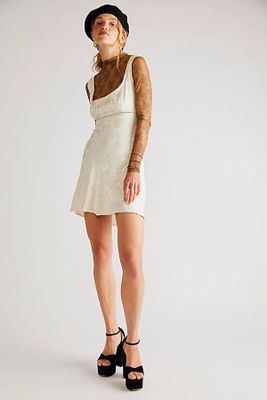 One Day Mini Dress by Free People, Champagne,