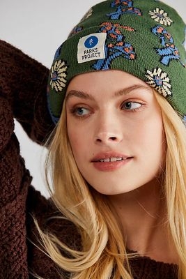 Power To The Parks Shrooms Intarsia Knit Beanie by Parks Project at Free People, Multi, One Size