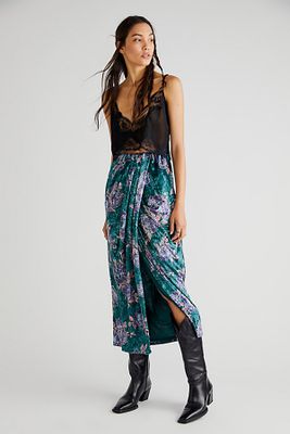 Poets Velvet Sarong Skirt by Free People, Combo,