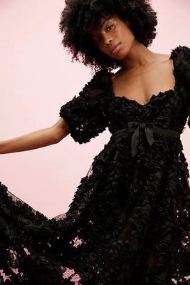 For Love & Lemons Astrid Maxi Dress by at Free People, Black,