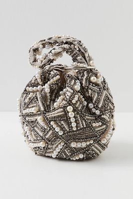 Glitz & Glam Clutch by FP Collection at Free People, Silver, One Size