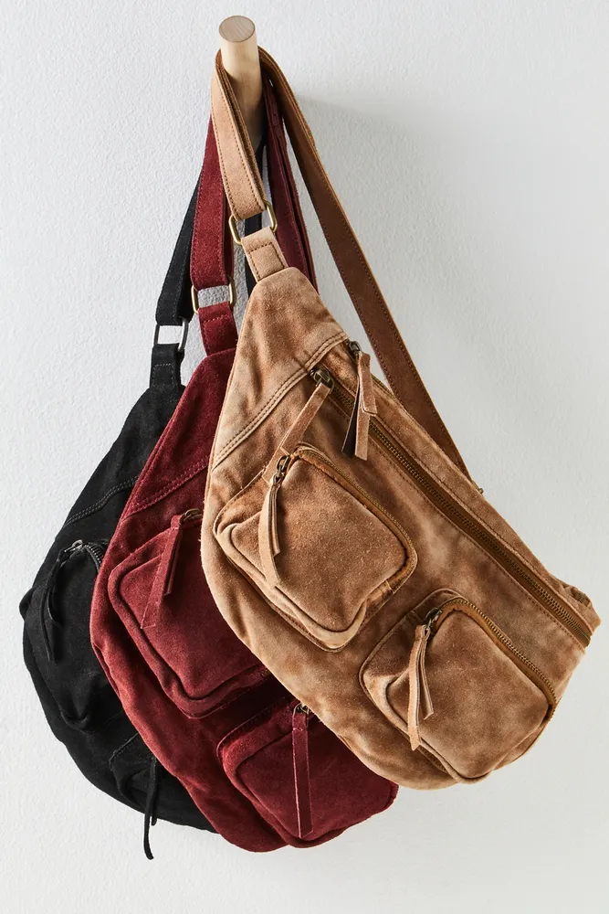 SAMARA SUEDE LEATHER SHOULDER BAG