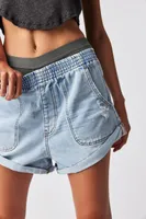 OneTeaspoon Hunters Mid-Length Relaxed Shorts