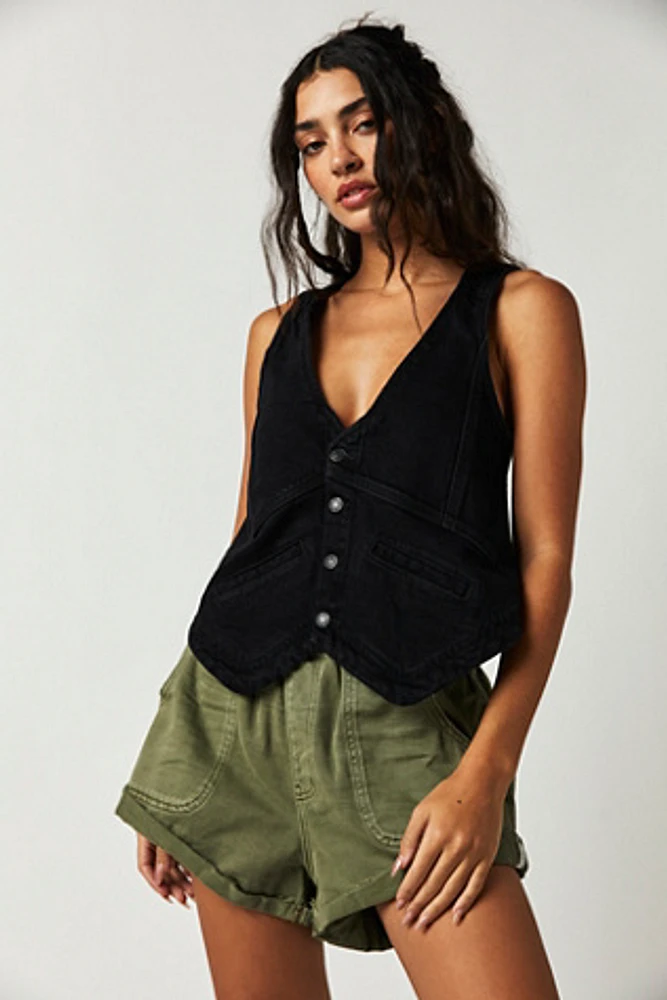 OneTeaspoon Hunters Mid-Length Relaxed Shorts