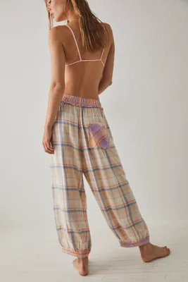 Free People Goddess Lounge Pants in White