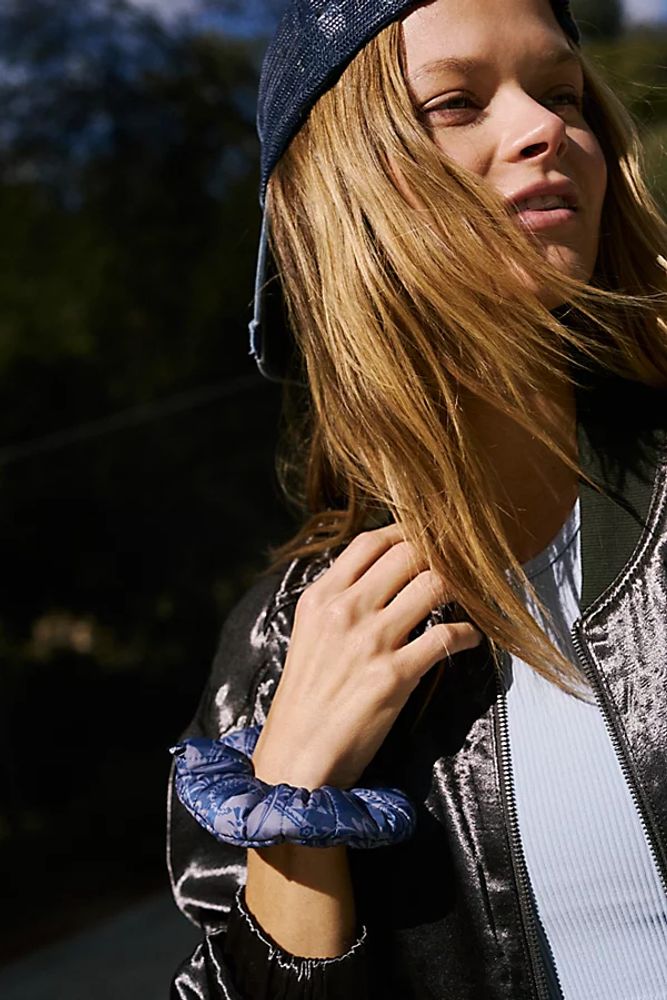 Printed Sports Puffer Scrunchie by Free People, One