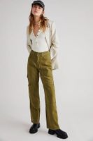 The Ragged Priest Green Combat Dad Jeans by at Free People, Green,