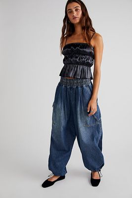 OneTeaspoon Denim Parachute Pull-On Jeans by at Free People, Used Blue,