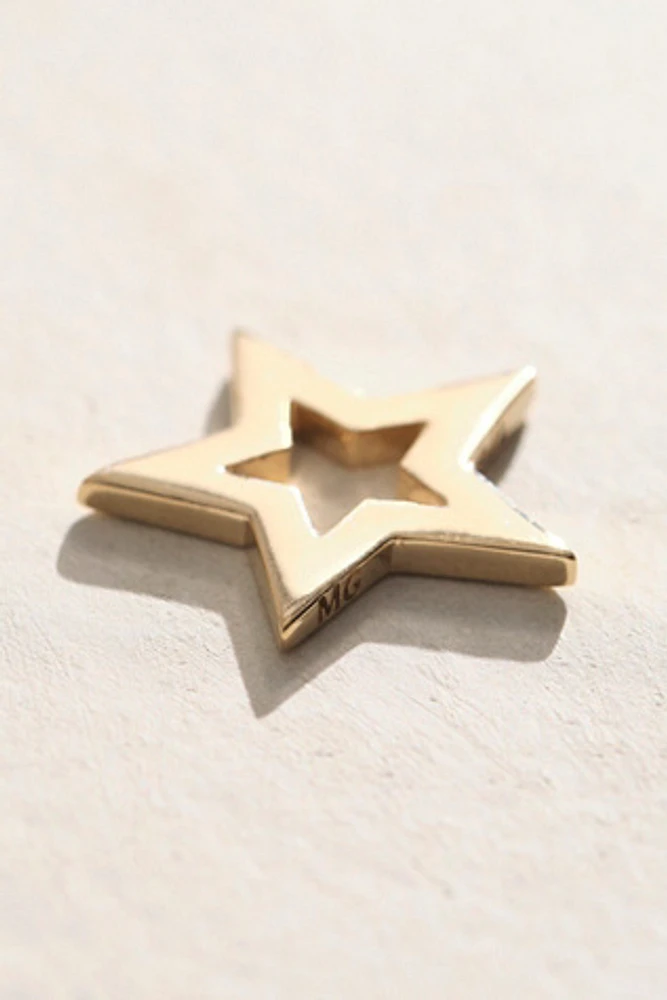 Maura Green 14k Gold Chunky Star Charm