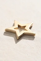 Maura Green 14k Gold Chunky Star Charm