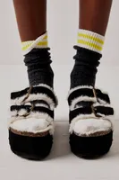 Rule Breaker Sherpa Flatform Sandals