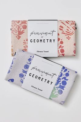 FP Movement x Geometry Recycled Fitness Towel by Geometry at Free People, Lavender, One Size