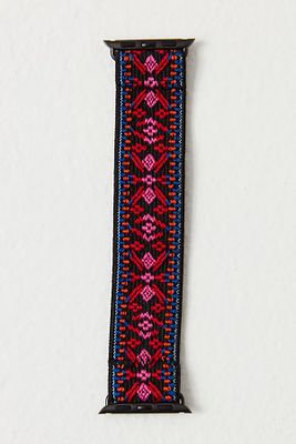 Future Nostalgia Knit Apple Watch Band by Free People, Red Aztec, One Size
