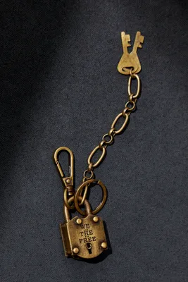 We The Free Lock Keychain