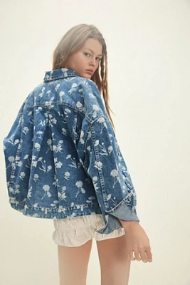 We The Free Opal Swing Printed Denim Jacket