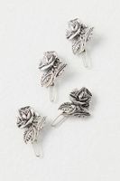 Be Happy Rose Clips by Free People, Silver, One Size