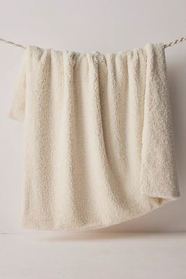 Katila Luxe Teddy Blanket by APPARIS at Free People, Blanc, One Size