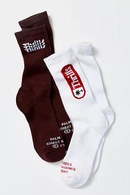 THRILLS Infinite Series 2 Pack Socks by THRILLS at Free People, Black / White, One Size