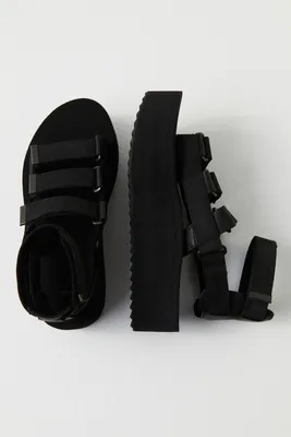 Flatform Mevia Leather Sandals