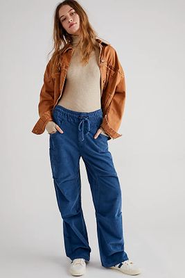 Modern Love Pull-On Cord Jeans by We The Free at People, Moody Blue,