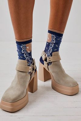 Double Stack Harness Booties by Free People, Diamond Suede, EU 38.5