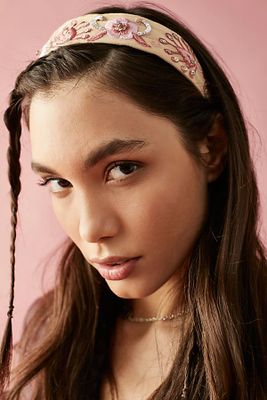 Golden Hard Headband by Free People, One