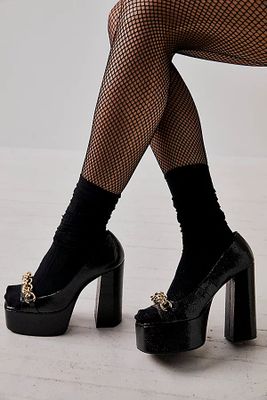 Casey Chain Platform Heels by Jeffrey Campbell at Free People, Black Snake, US