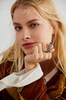 Soiree Rose Double Ring by Free People, Russian Gold, One Size