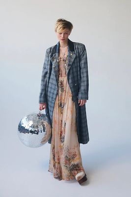 Baroness Coat by Free People, Plaid,