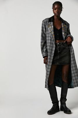 Baroness Coat by Free People, Plaid,