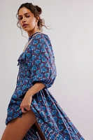 Oasis Printed Midi Dress