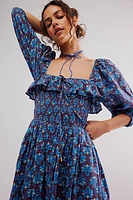 Oasis Printed Midi Dress