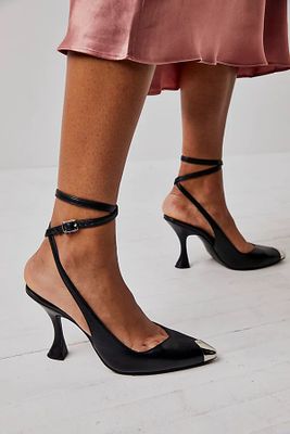 Jules Wrap Heels by Free People, Black, EU 38