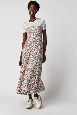 Shona Joy Ulani Pleated Midi Dress