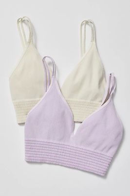 Seams Right Bralette Bundle by Intimately at Free People, Candied Ivory Combo,