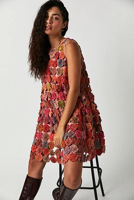 Such A Dream Mini Dress by Free People, Sunrise Combo,