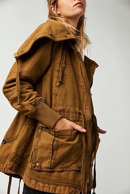 Surplus Future Parka by We The Free at People, Olive Night,