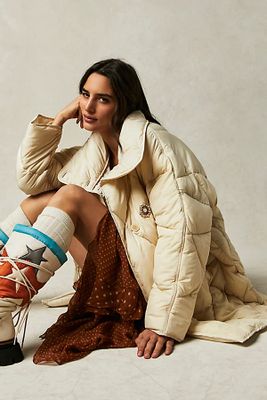 Never Say Never Puffer Jacket by Free People, Shell Combo, S