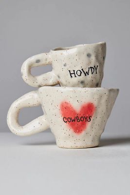 Juice Ceramics Cowboy Mug by Juice Ceramics at Free People, Ivory, One Size