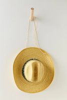 Oaxaca Straw Cowboy Hat by Free People, Yellow Combo, M