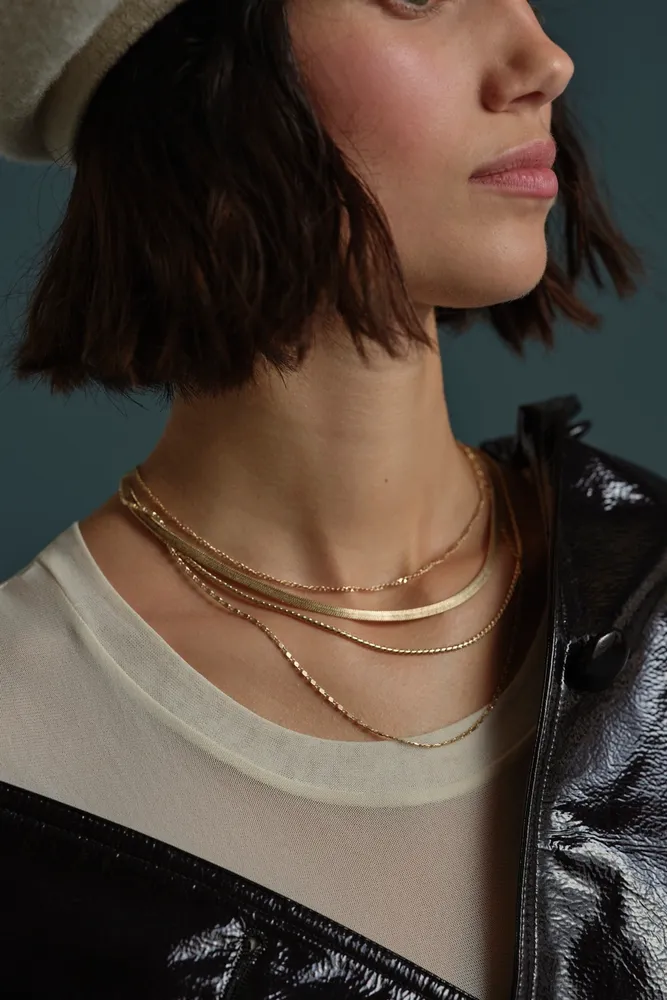 Gold Plated Lara Layer Choker